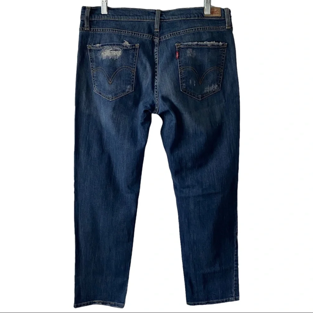 Levi’s 513 Boyfriend Distressed Jeans Sz 11 - Picture 2 of 6